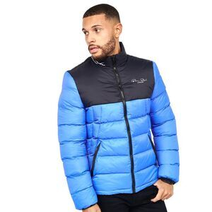 Born Rich Mens Lyden Oversized Puffer Jacket / Azure